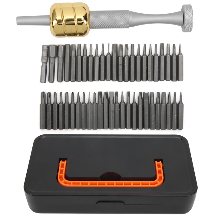 Jormftte csavarhúzó készlet, 48 db, króm-vanádium ötvözött acél, arany