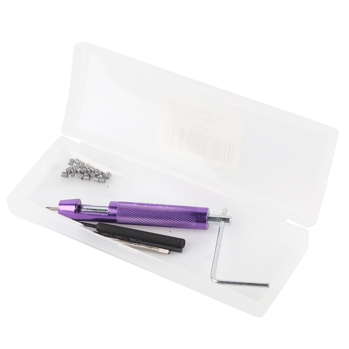 Kit de instrumente pentru repararea filetului deteriorat al blocului motor auto M3*0.5, Enforose