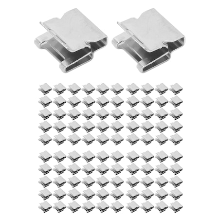Cleme Solar Pvc Set 100 cleme de cablu pentru panou solar, Enforse, inox, pentru sistem ...