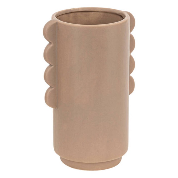 Vaza cu urechi ceramica Hind H25 -taupe - alunite