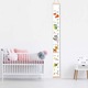 Masurator de inaltime pentru copii, Mmgoqqt, material panza si lemn, usor de instalat, multicolor