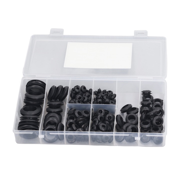 200 darabos gumigyűrű készlet, Jormftte, különböző méretek, víz- és olajálló
