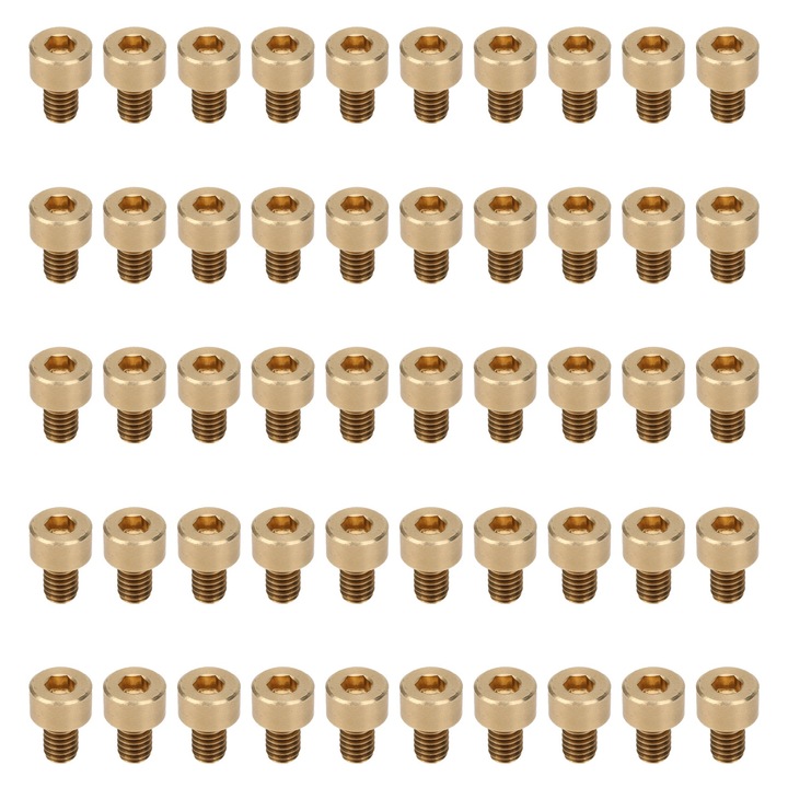 Set 50 Piese Suruburi Hexagonale cu Cap din Cupru, M4, AMRINUGL