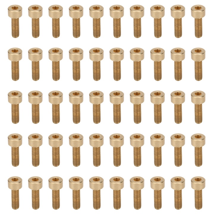 Set 50Pcs Suruburi Jormftte, cu 12 dimensiuni, din cupru, rezistente la uzura