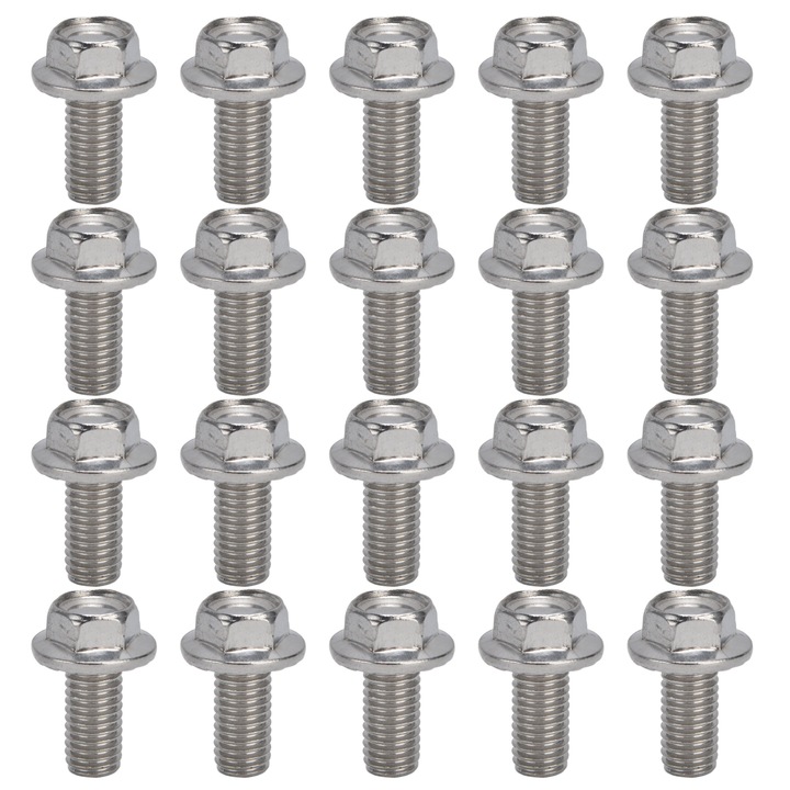 Set 20 Piese Suruburi M10x20 A2-70 inox Hexagonal, AMRINUGL