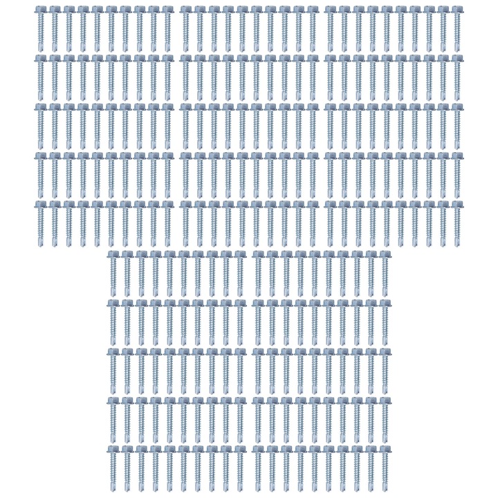 Suruburi auto-perforante, AMRINUGL, 250 buc, otel carbon zincat, 4.2x25mm