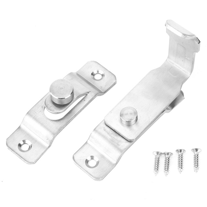 Incuietoare de usa 90 grade, Enforose, otel inoxidabil, 85x25mm