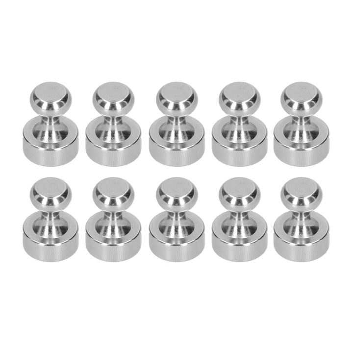Комплект магнитни щифтове, Enforose, 10 бр., NdFeB, 12x16 мм, метален