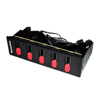 Fan controller Thermaltake Commander F5, Negru Fan controller Thermaltake Commander F5, Negru