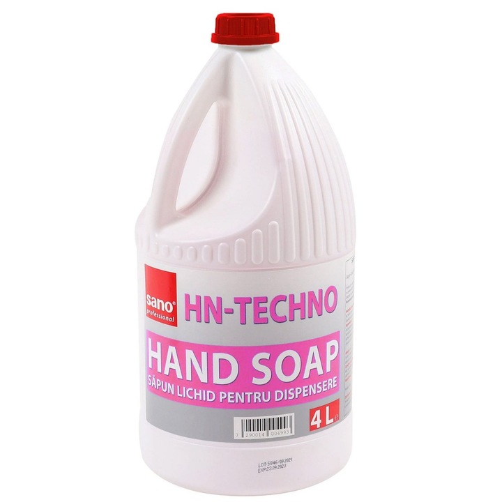 Течен сапун Sano за диспенсър, HN Techno Soap, 4л