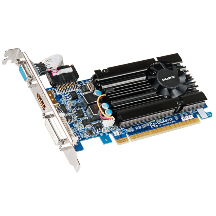 Placa video GIGABYTE GeForce® GT 610, 2GB DDR3, 64-bit