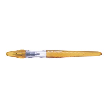 Stilou Pilot Plumix neon orange scriere mediu albastra Stilou Pilot Plumix neon orange scriere mediu albastra