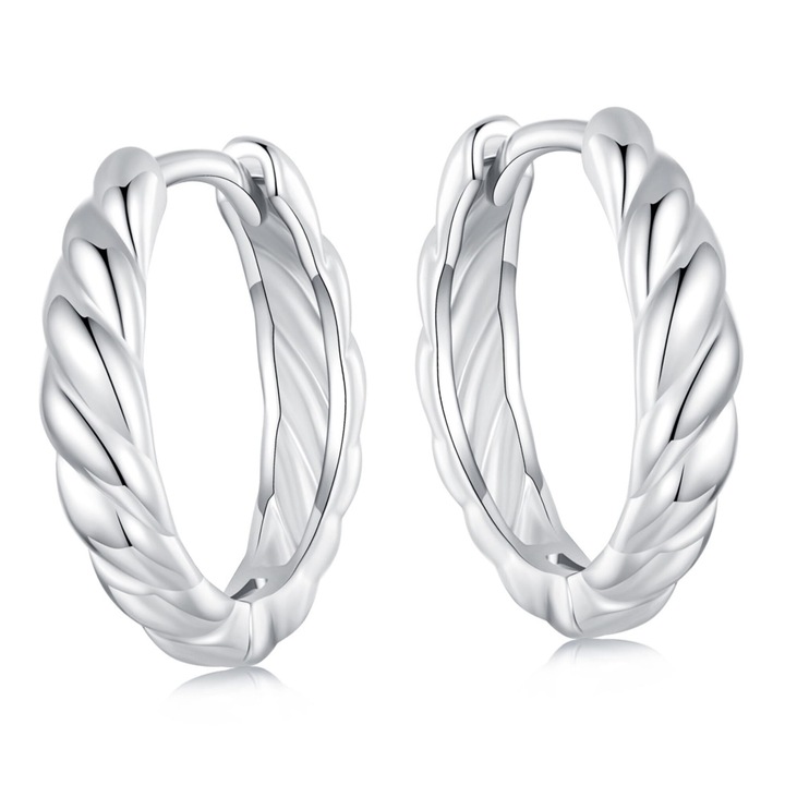 Cercei dama, argint 925, dimensiune M, 15x3mm