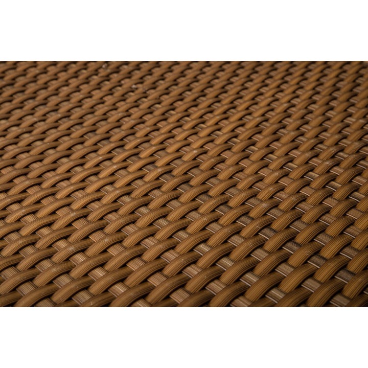 Covoras RattanArt, tehnorattan cu plasa, husa balcon, ecran de intimitate, 1200 g/m2 100x100cm RD13 Maro