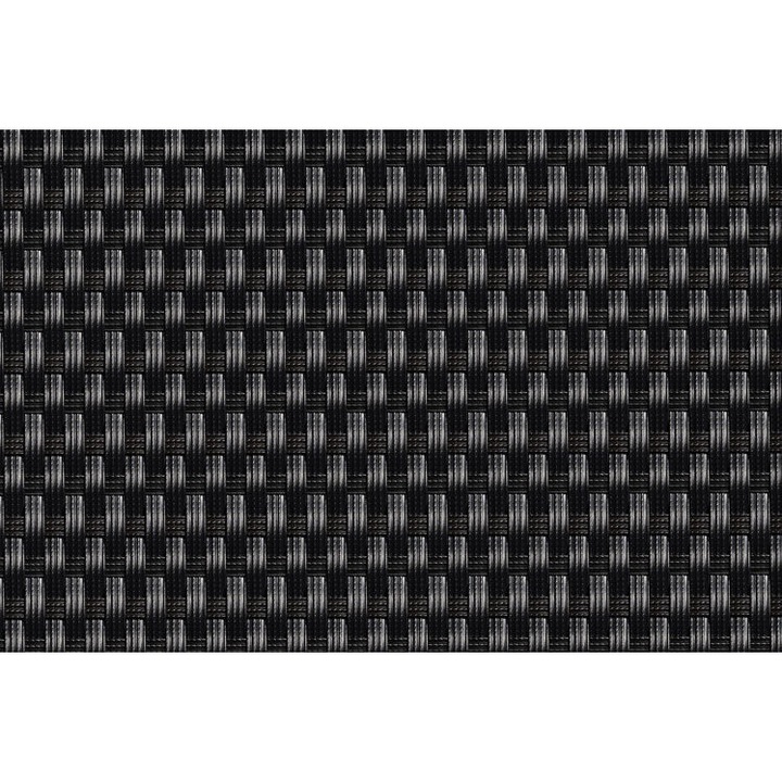 Covoras RattanArt, tehnorattan cu plasa, 1200 g/m2 90x100cm RD04 Negru