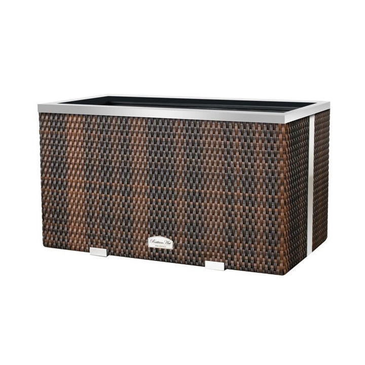 Ghiveci de gradina RattanArt Technorattan 100x30x60cm RD13 Maro miere, Technorattan