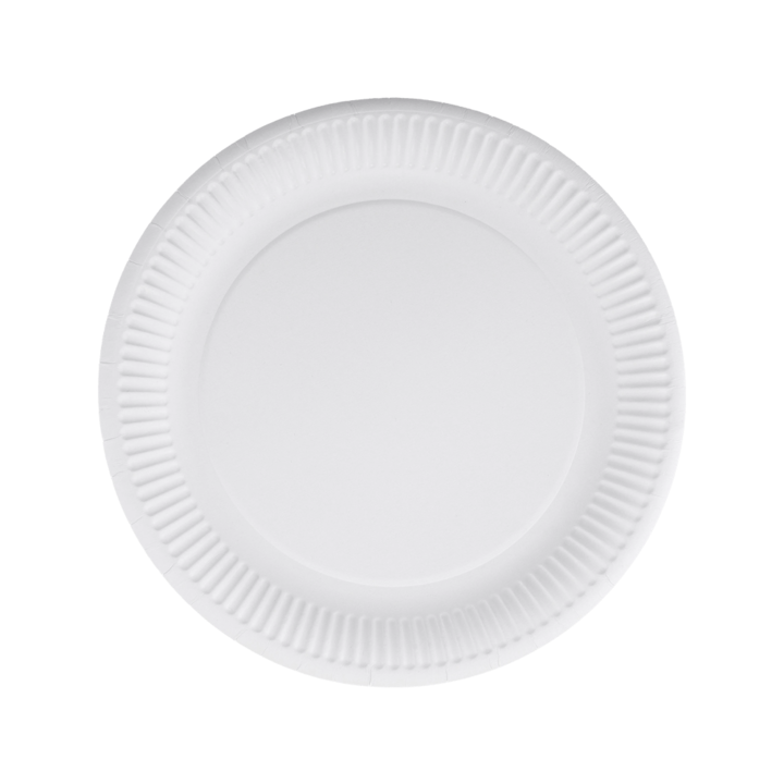 Farfurii carton alb rotunde 23cm 50 buc