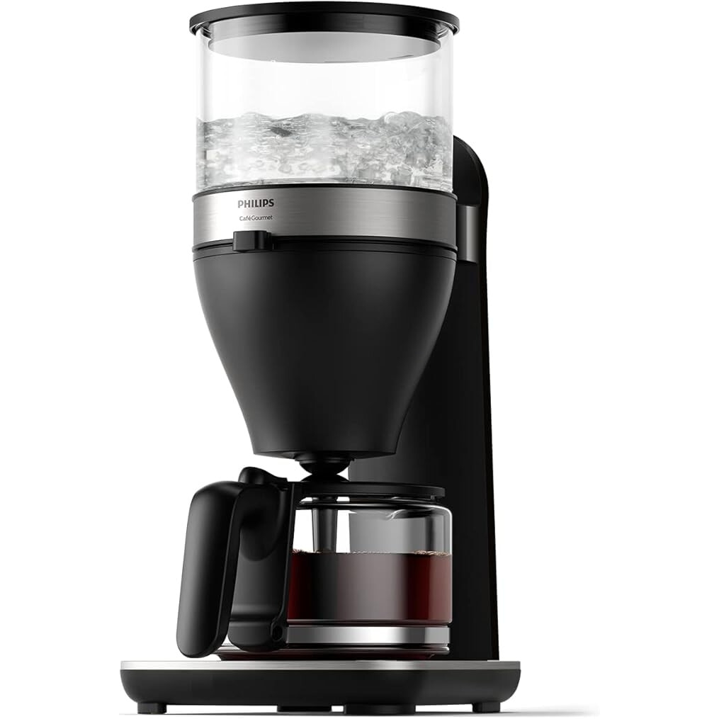 Aparat de Cafea cu filtru Philips HD5416/60, Capacitate 1.25 L, Pana la 15 Cesti, Negru/Argintiu