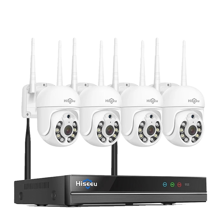 Kit Supraveghere 8 Camere 5MP (2K+) IR 25m Microfon, exterior, inregistrare 5MP-N, extensibil la 16, Complet + HDD1TB, acces mobil, noapte/zi, OOGIS™ K5MN8EBA-10