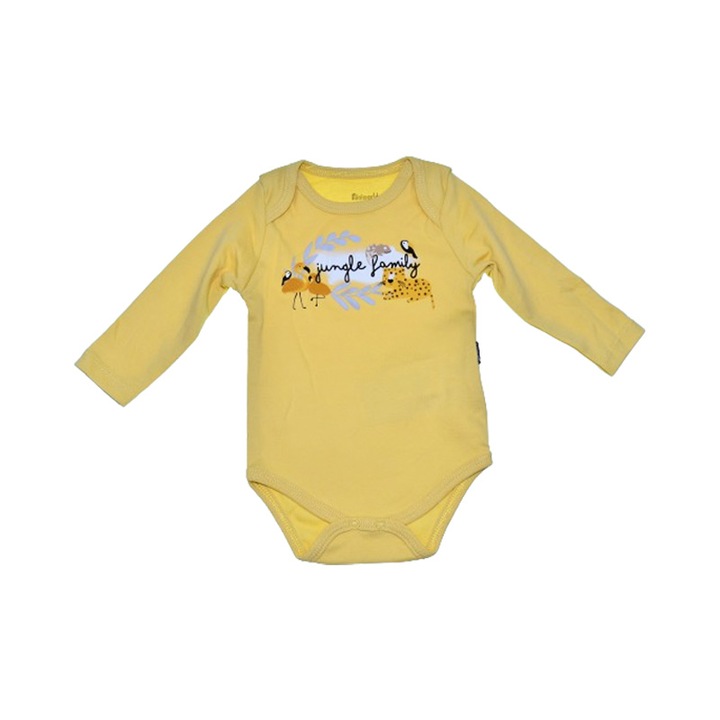 Body hosszú ujjú gyerekeknek, Mini Junior, BDY-18117, Sárga 111490