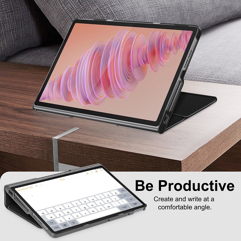 Husa pentru Lenovo Tab Plus 11.5 cu functie wake-up/sleep protectie 360 - negru