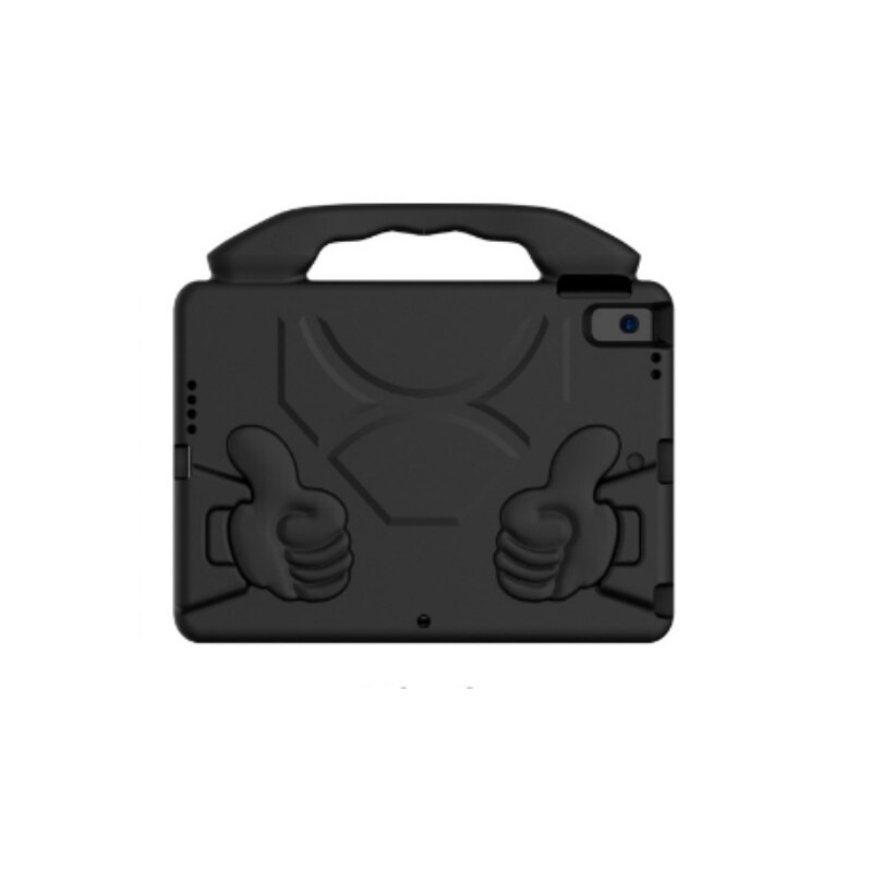 Husa pentru tableta pentru copii, carcasa din silicon moale, rezistenta la socuri si caderi, protectie pentru camera, portabila, pentru iPad 10.2 (2019)/Air 3 10.5, negru