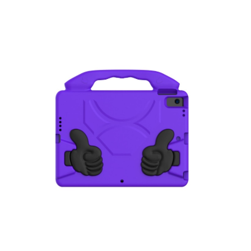 Husa pentru tableta pentru copii, carcasa din silicon moale, rezistenta la socuri si caderi, protectie pentru camera, portabila, pentru iPad 10.2 (2019)/Air 3 10.5, violet