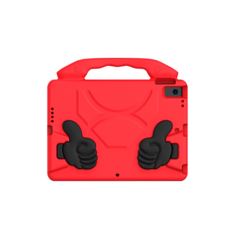 Husa pentru tableta pentru copii, carcasa din silicon moale, rezistenta la socuri si caderi, protectie pentru camera, portabila, pentru iPad 10.2 (2019)/Air 3 10.5, rosu