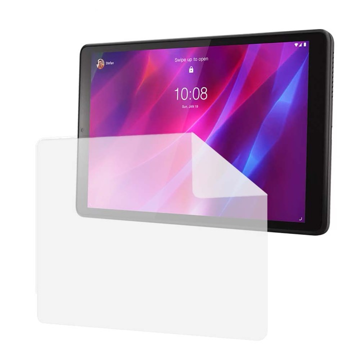 Folie Silicon High Definition pentru Lenovo Tab M8 (3rd Gen), COMANDO TAB PROTECT, Anti-Soc, Rezistenta la zgarieturi, Ultra-subtire, Strat Oleofobic, Sensibilitate ridicata, Aplicare usoara, Transparent
