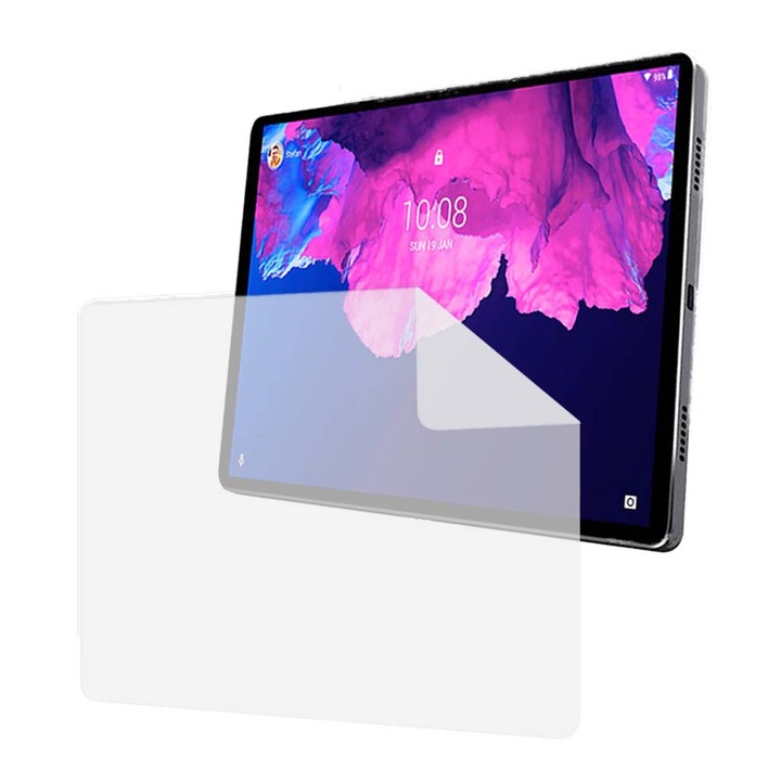 Folie Silicon High Definition pentru Lenovo Tab P11 Pro, COMANDO TAB PROTECT, Anti-Soc, Rezistenta la zgarieturi, Ultra-subtire, Strat Oleofobic, Sensibilitate ridicata, Aplicare usoara, Transparent