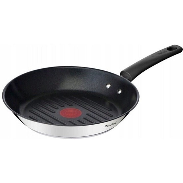 Grill serpenyő, Tefal Duetto+, 26 cm, titán, fekete/ezüst