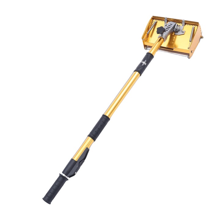 Gipszkarton doboz, állítható rúdhossz 90-150cm, nagy kapacitású, 26,5x13x12cm, sárga