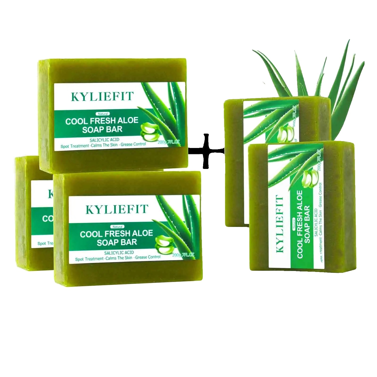 Sapun natural cu aloe vera, 200g, set 5 bucati - eMAG.ro