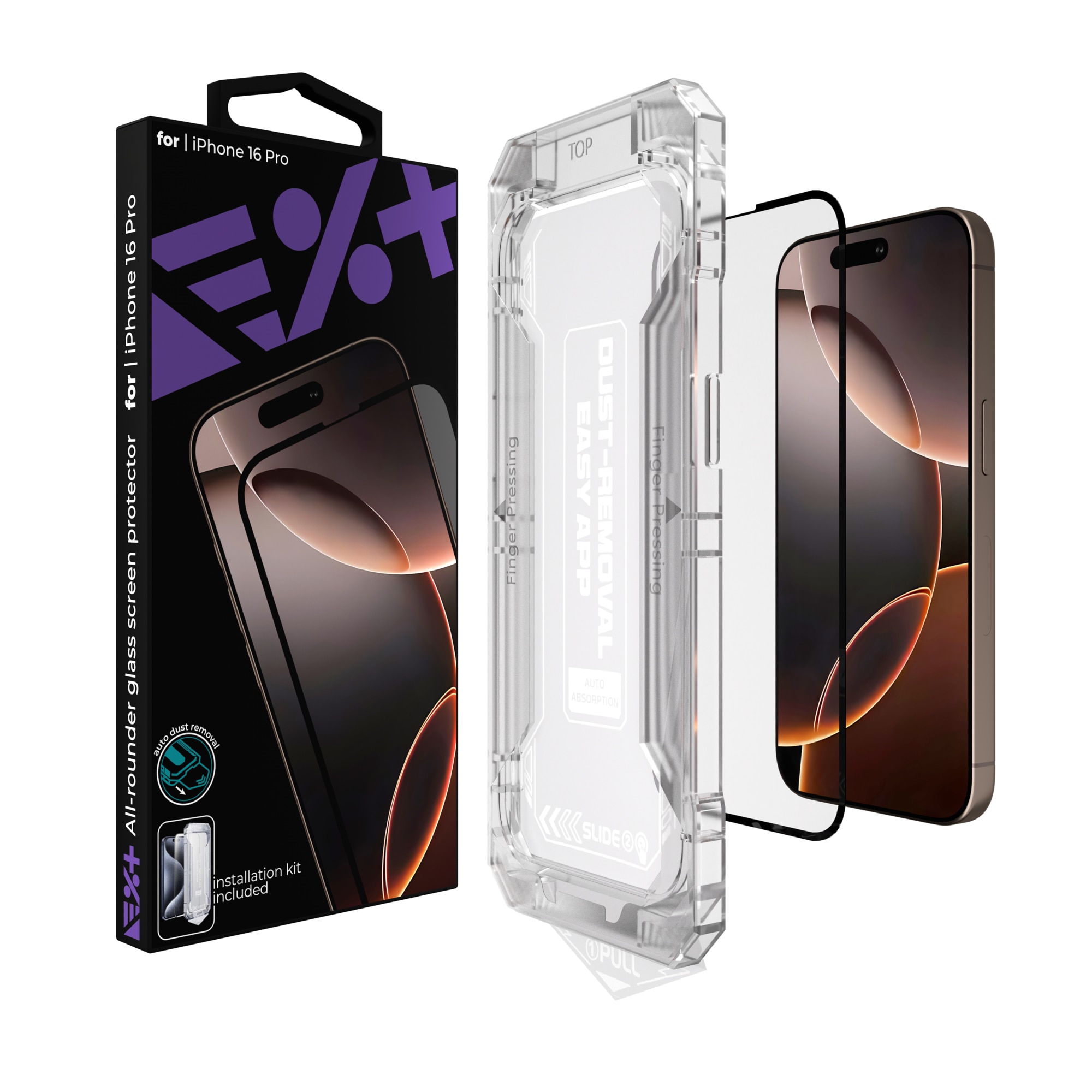 Folie de protectie din sticla All-rounder NOA pentru iPhone 16 Pro