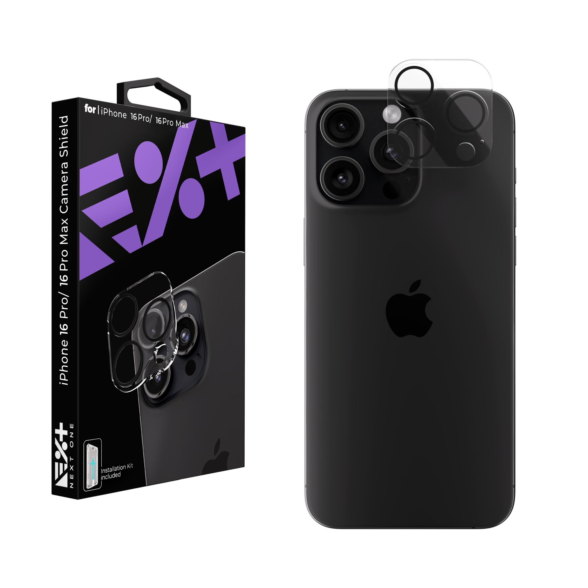 Folie de protectie pentru camera foto NEXT ONE pentru iPhone 16 Pro / 16 Pro Max