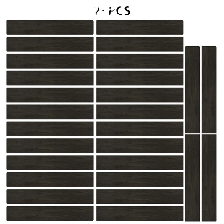 Set stickere decorative autoadezive, PVC impermeabil, design modern, 15.2x91.4cm, 28 bucati