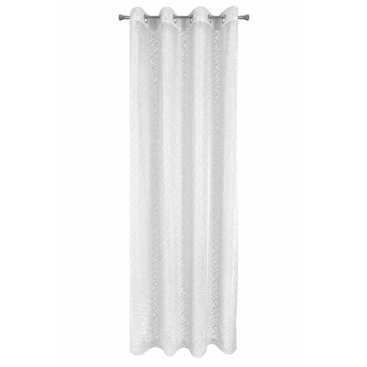 Eurofirany MIRIEL gyűrűs függöny 140x250 fehér