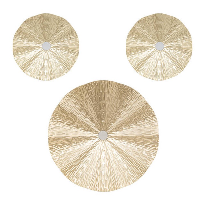 Decoratiune de perete MET Leslie aurie x3