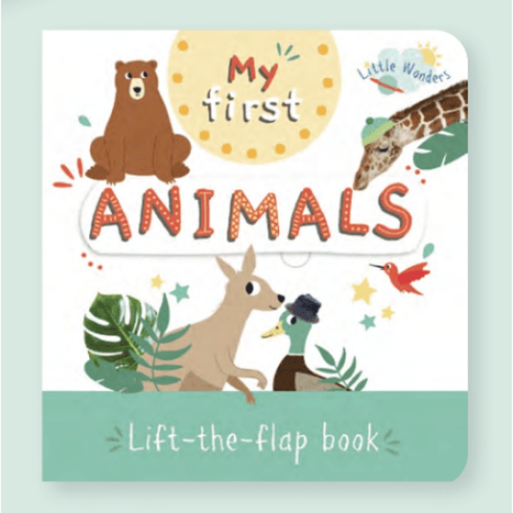 Детска книжка, North Parade Publishing, Lift The Flap - Little Wonders - Animals, 1+ години