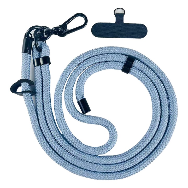 Univerzális telefonpánt, lopásgátló szíj a legtöbb okostelefonhoz, állítható nyaktámasz férfi és női mobiltelefonokhoz, kék