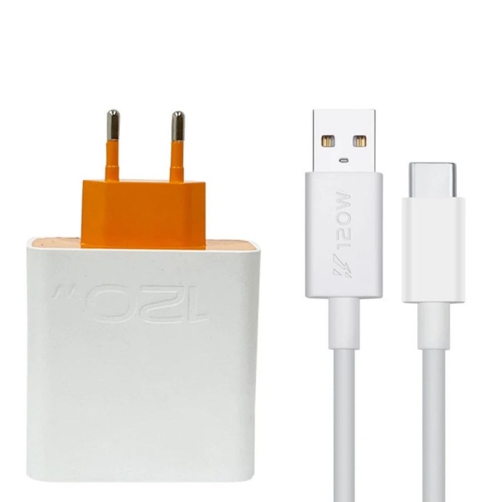 120 W-os gyorstöltő, vivo/OPPO támogatás, C típusú kábel 1M