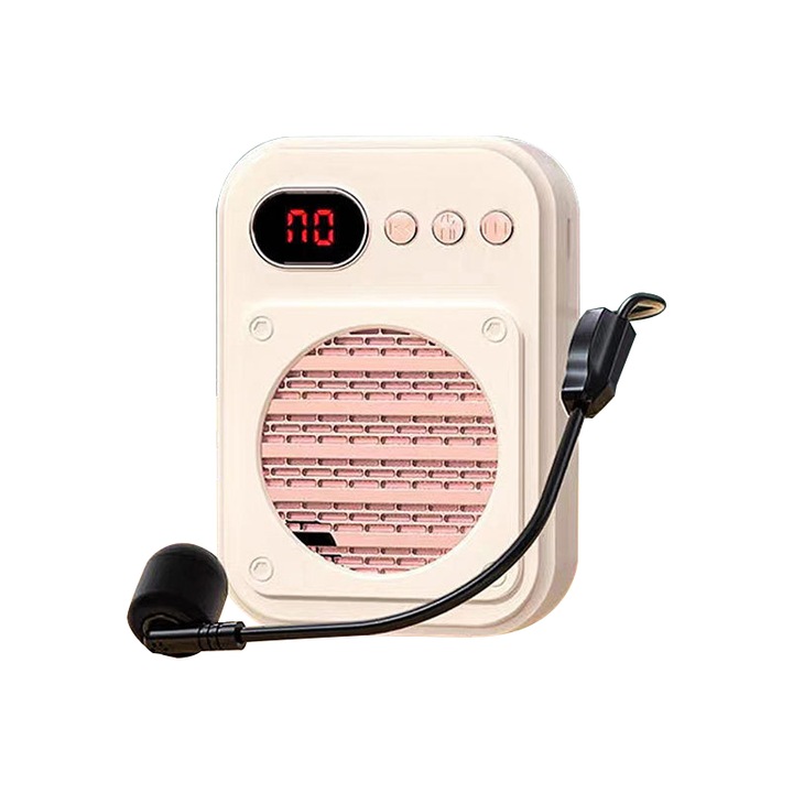 Гласов усилвател ZOLANA ZAV34854, Bluetooth, 8W, бял, 11x8x3.4cm
