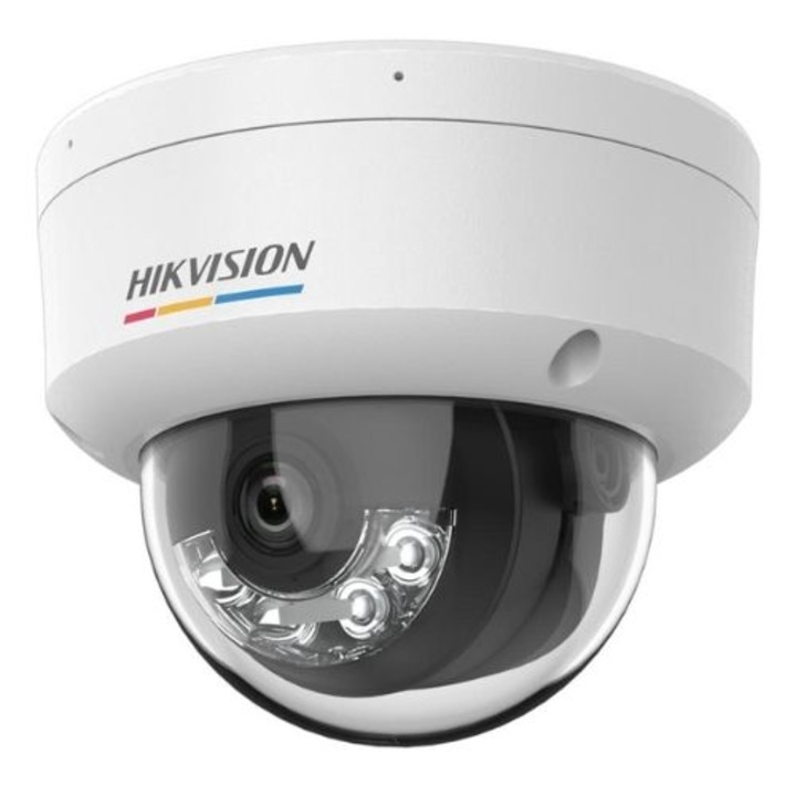 IP куполна камера за наблюдение 2 MP ColorVu Smart Hybrid Light Hikvision DS-2CD1127G2H-LIU (2,8 мм)
