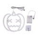 Lumina decorativa de Halloween, semn neon dovleac, 20x22cm, set cu alimentare USB sau baterii