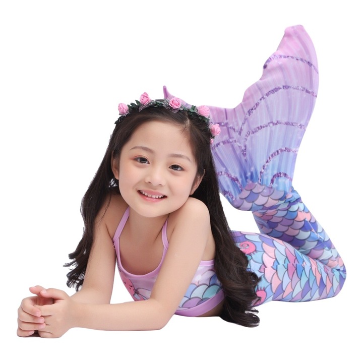 Costum de baie Sirena THK®, include, Albastru Caraibe