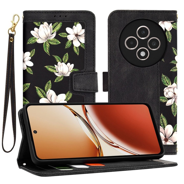 Калъф fixGuard FlipCraft за Oppo Reno12 F 4G / Reno12 F 5G / Reno12 FS - Flowers of the Dawn