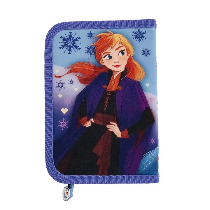 Ученически несесер Disney Frozen Anna, С цип и 2 отделения, 21 х 15 х 4 cm, 6+ години