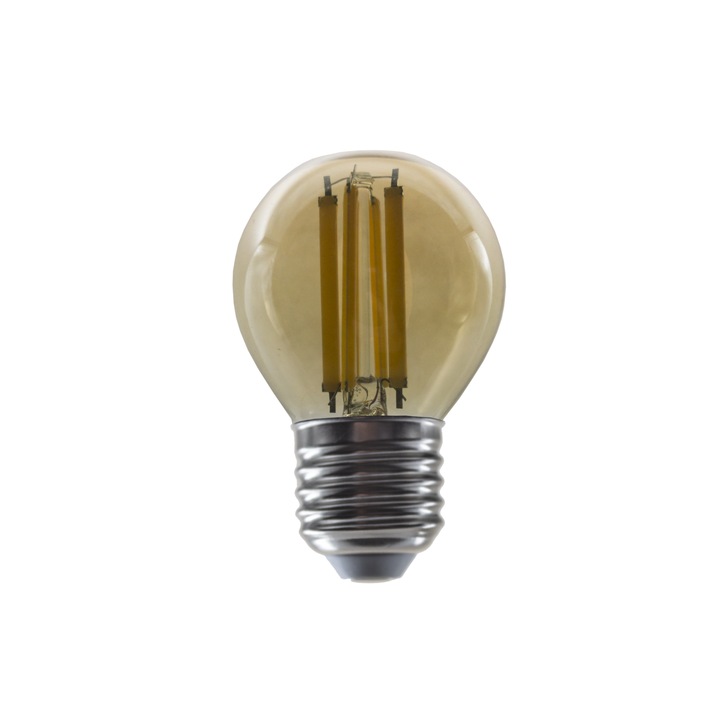 LED лампа Lightex, FILAMENT, 6W, 220V, E27, G45, 806lm, Топла светлина