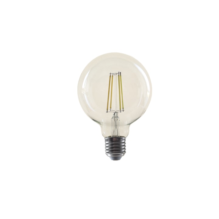 LED лампа Lightex, FILAMENT, 8W, 220V, E27, G95, CL, 1055lm, Топла светлина