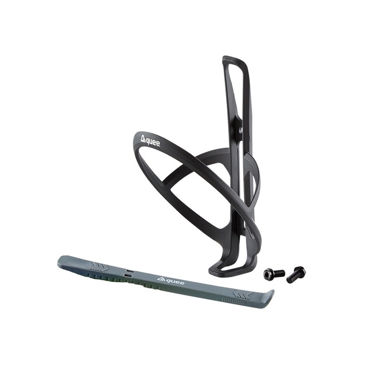 Suport bidon apa pentru bicicleta, Guee, Qing+ GU-BC05-X3A1-GY, Negru